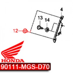 90111-MGS-D70 : Caoutchouc de fixation de bulle Integra Honda NC700 NC750