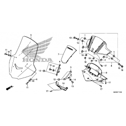 90111-MGS-D70 : Honda Integra windshield rubber NC700 NC750