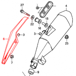 18342-MKA-D81 : Honda OEM exhaust slider NC700 NC750