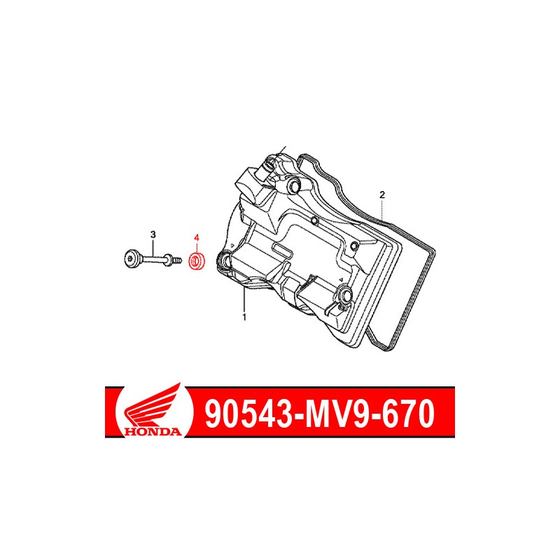 90543-MV9-670 : Cylinder head cover bolt gasket NC700 NC750