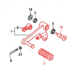 24705-MGS-D30 : Honda OEM gear selector NC700 NC750