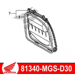 81340-MGS-D30 : Honda Battery maintenance cover NC700 NC750