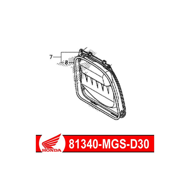 81340-MGS-D30 : Honda Battery maintenance cover NC700 NC750