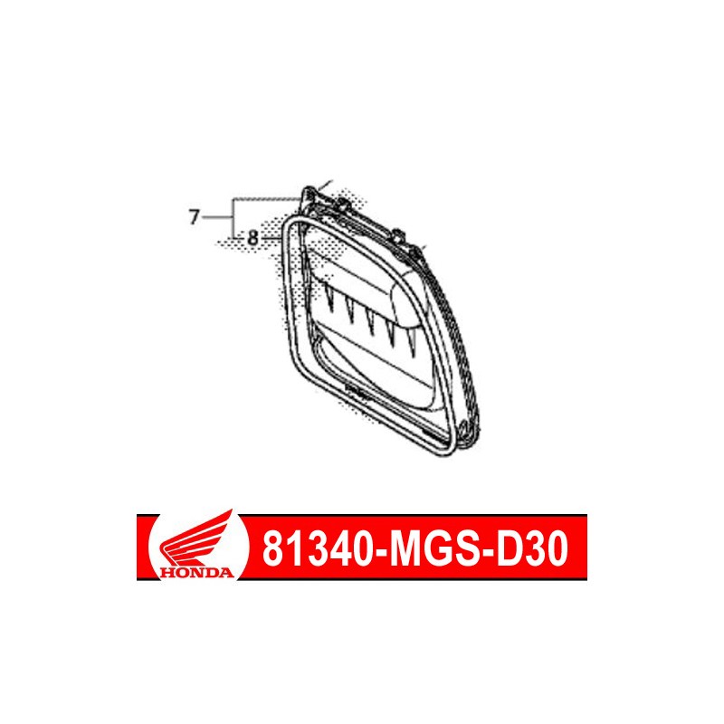 81340-MGS-D30 : Couvercle batterie entretien NC700 NC750