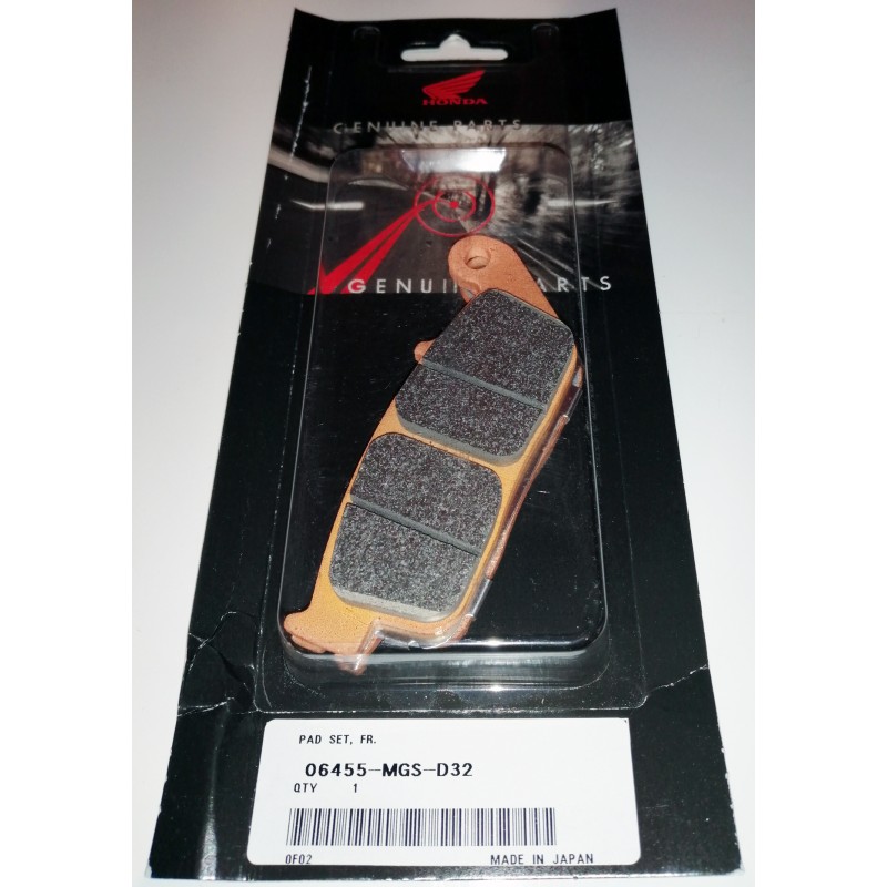 06455-MGS-D32 : Honda OEM front brake pads NC700 NC750 06455-MGS-D32 : Honda OEM front brake pads NC700 NC750