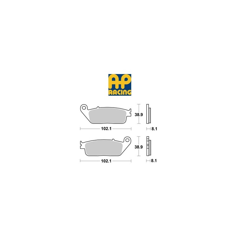 LMP227SF : Plaquettes de frein avant AP Racing pour modèle non-ABS NC700 LMP227SF : Plaquettes de frein avant AP Racing pour modèle non-ABS NC700