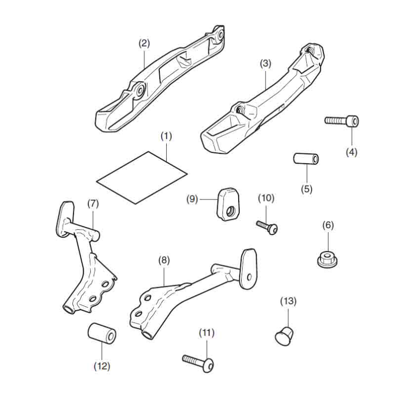 08L71-MKW-D00 : Support de valise Honda 2021 NC700 NC750