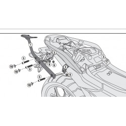 1146FZ : Support Top Case Givi NC700 NC750