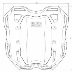 FS68095300101 : Soporte de bolsa blanda Smartrack Hepco-Becker Honda NC700 NC750