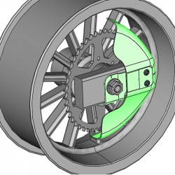 K267B-04-N30-D00 : Carter de cadena Karter NC700 NC750