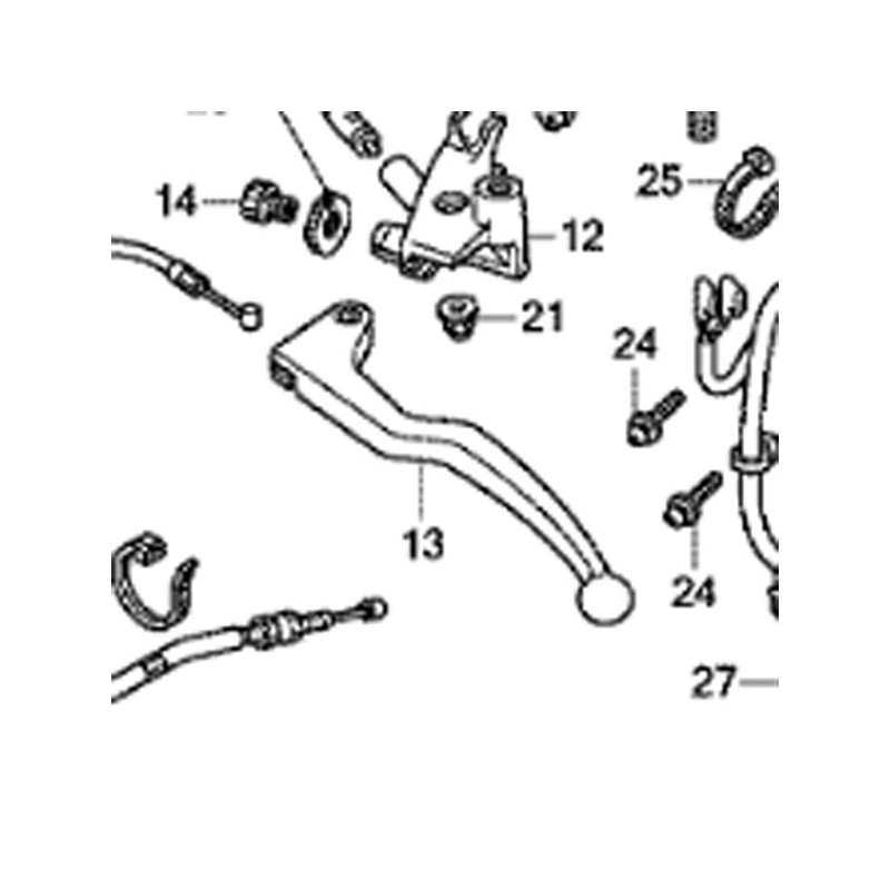 53178-KV0-000 : Honda Clutch Lever NC700 NC750