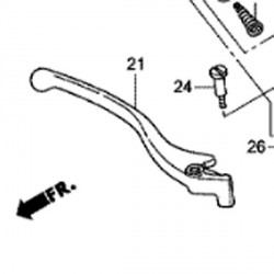 53175-KM9-006 : Honda Brake Lever NC700 NC750