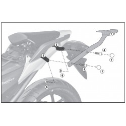 1111FZ : Support Top-Case Givi NC700 NC750