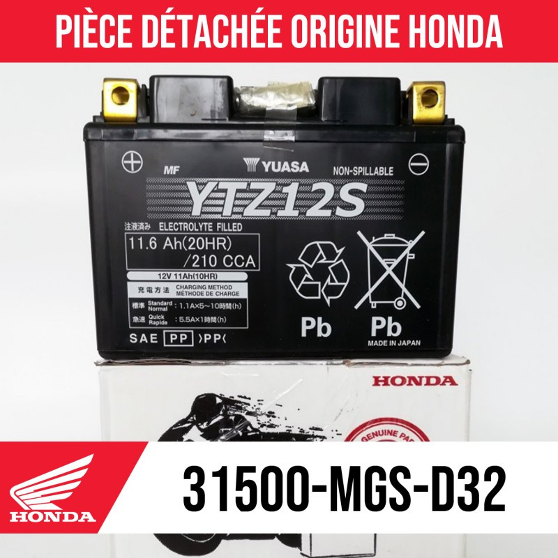 31500-MGS-D32 : Original Honda Battery YTZ12S Honda NC700 NC750