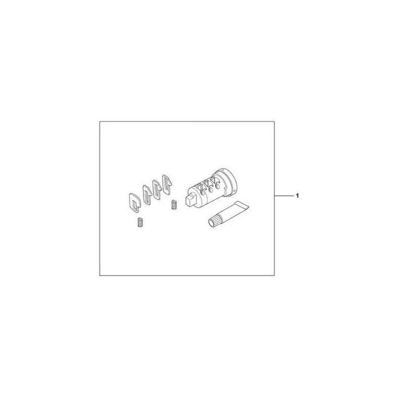 08885-HAC-P00 : Cerradura para maletas laterales de origen Honda NC700 NC750
