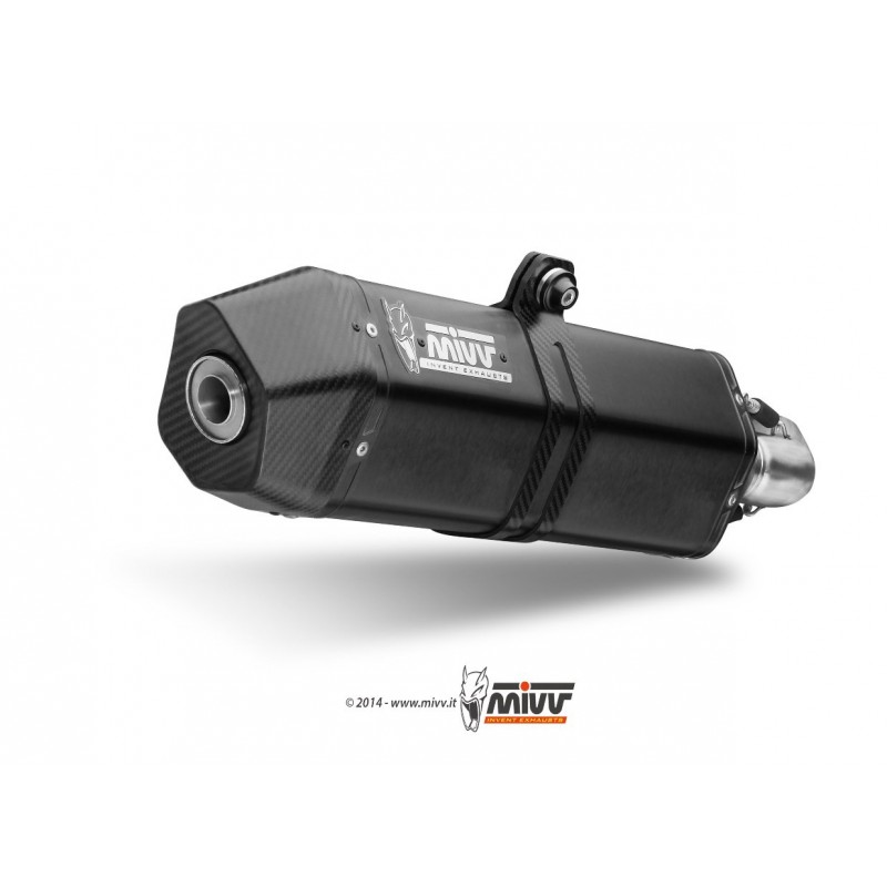 H.046.LRB : Mivv Speed Edge Steel Black Exhaust NC700 NC750