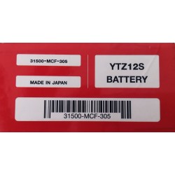 31500-MCF-305 : Batterie d'origine Honda YTZ12S NC700 NC750