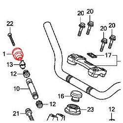 53105-MK4-620 : Embout de guidon origine Honda NC700 NC750