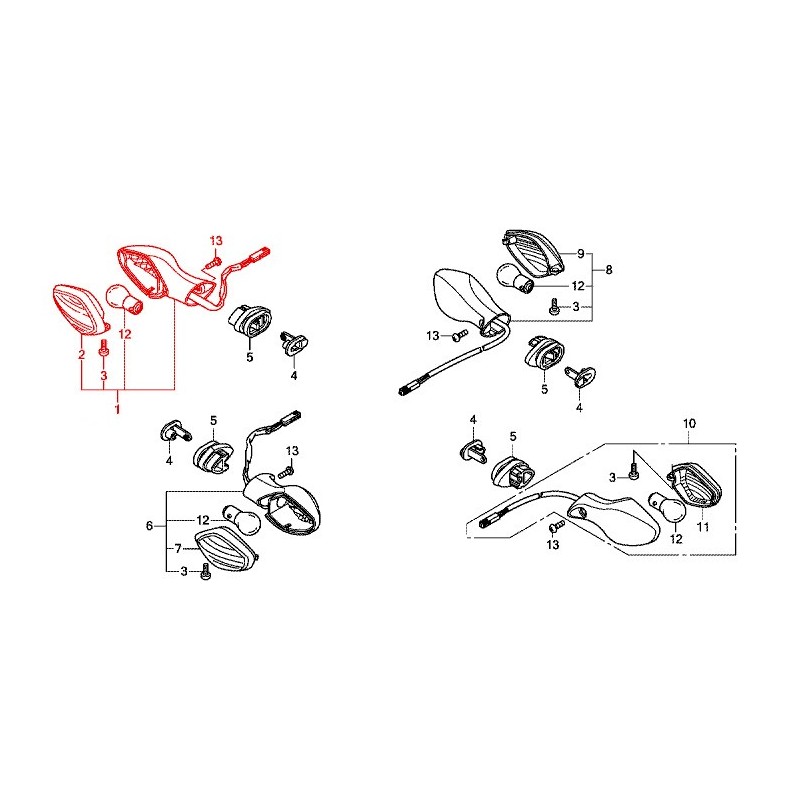 33400-MKA-D81 : Clignotant origine Honda NC700 NC750 33400-MKA-D81 : Clignotant origine Honda NC700 NC750