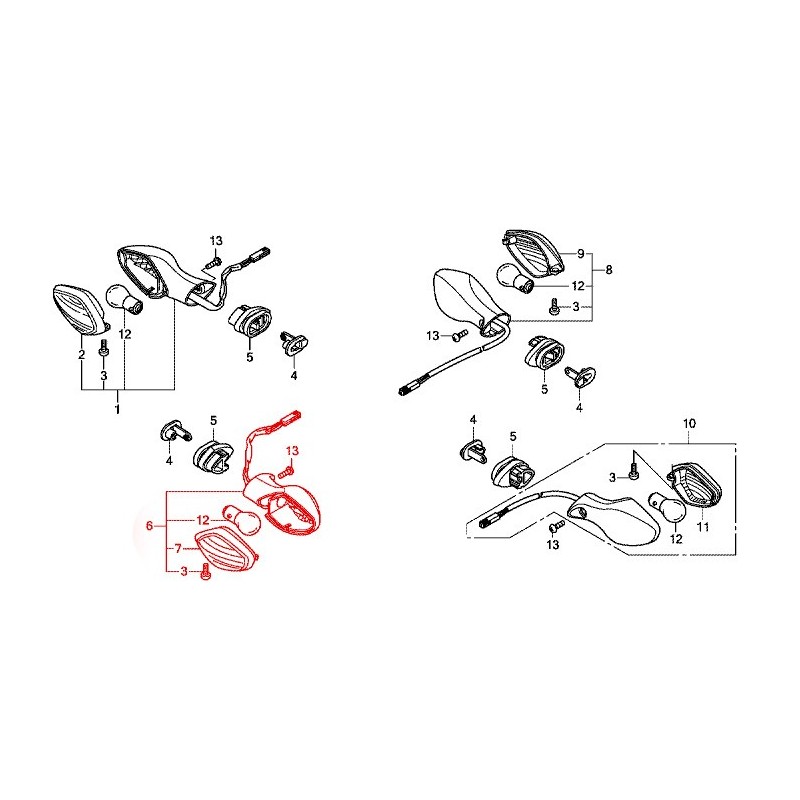 33400-MKA-D81 : Intermitente de origen Honda NC700 NC750
