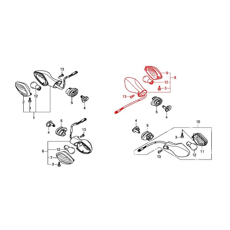 33600-MKA-D81 : Originaler Honda Blinker Honda NC700 NC750
